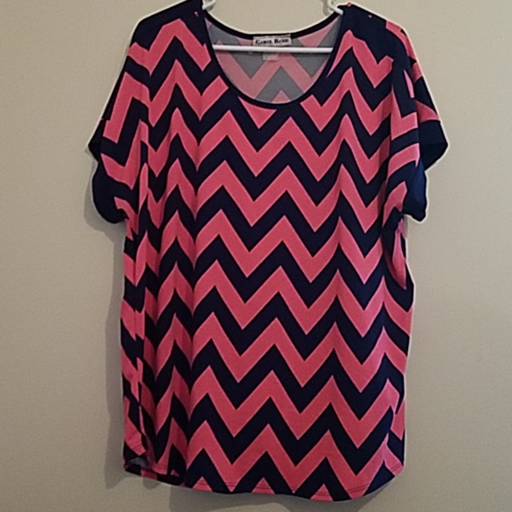 Pink/Blue Chevron 3X